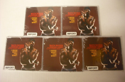 BUSTA RHYMES & MARIAH CAREY - I KNOW WHAT YOU WANT - 1 LOT OF 5 CD SINGLES - NEW