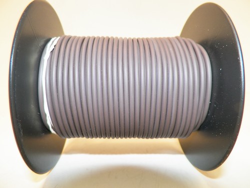 100 FOOT SPOOL 18 GAUGE GXL HI TEMP WIRE SOLID BROWN AUTOMOTIVE FEET - 第 1/2 張圖片