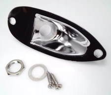 True Custom Shop® Chrome Jack Plate for Fender Stratocaster Fits USA & Import