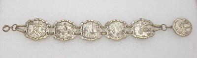 VTG SPORT bracelet silver plated boxing ski car race football Sailing Cycling 