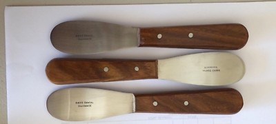 3-Piece DawnProMed German Grade Lab Mixing Spatula Set - 11R, Dental Plaster & Alginate Tools
