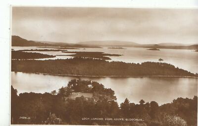 Schottland Postkarte - Loch Lomond von oben Aldochlie - Echtfoto ZZ2403