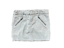 GAP corduroy skirt, Size 8, Adjustable waist, GREY, zip fly, pockets