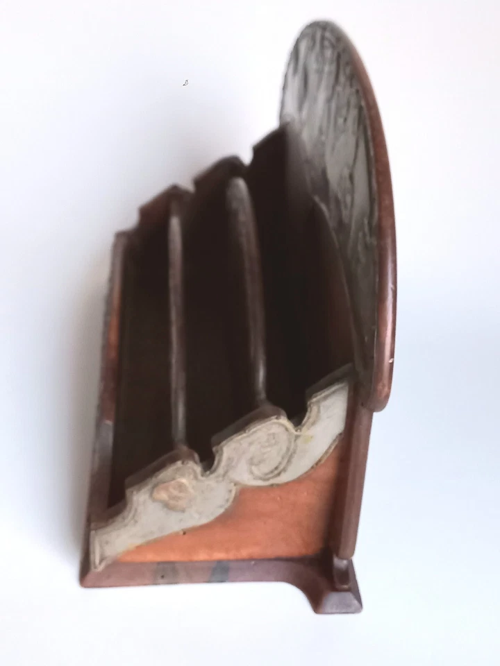 PORTE LETTRES porte courrier ancien Art Nouveau style Guimard, Horta - Photo 3/4