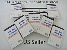 144X-Sales Book Order Receipt Invoice Carbon less 50 sets 3.5"x5.5" US Seller 
