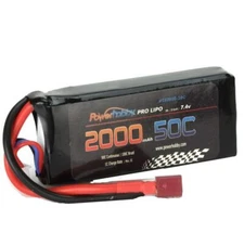 Power Hobby 7.4V 2000mAh 2S 50C Lithium Polymer Battery w/Deans PHB2S200050CDNS