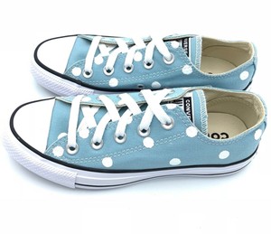 blue polka dot converse