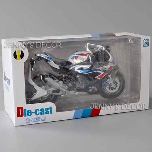 1:9 Scale Diecast Motorcycle Model Toys BMW M1000RR Sport Bike Miniature Replica - Picture 7 of 9