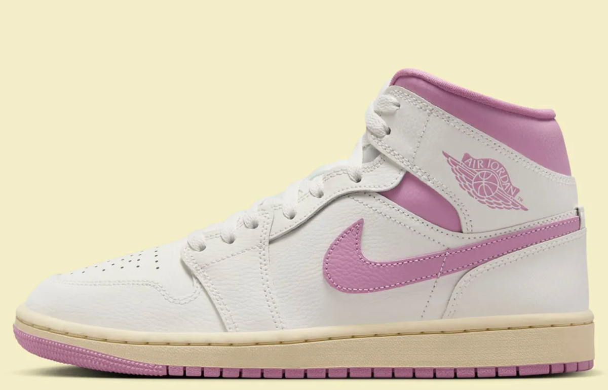 Nike Air Jordan 1 Mid Sail Pink Coconut Milk BQ6472-162