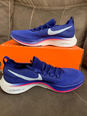 スパイク・シューズ Nike Vaporfly 4% Flyknit Deep  Blue Nike Zoom Vaporfly 4% Flyknit Deep Royal Blue Mens Womens