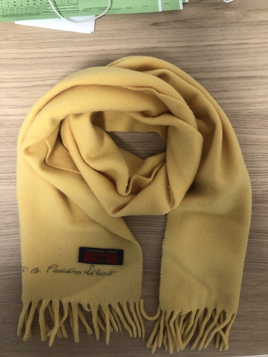 GFM Sciarpa A Loop Con Ciondoli Cristallo - Modello Lp-b-dark Mustard, 80 Cm - Accessorio Donna Elegante