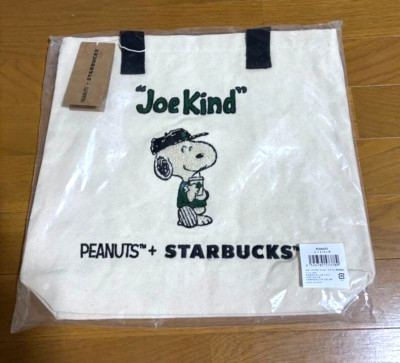 Starbucks Japan x PEANUTS Collaboration 2025 Spring Snoopy Tote Bag Neu