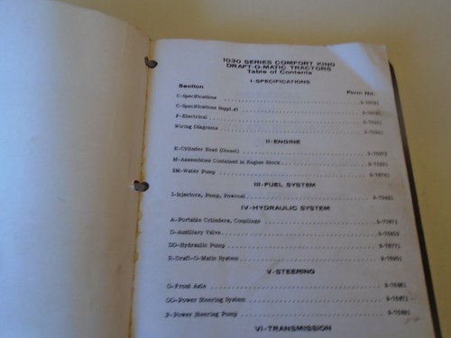 Case IH 1030 Series Service Manual 9-76931 Made in USA and Parts Catalog TC-39C - Bild 4 von 15