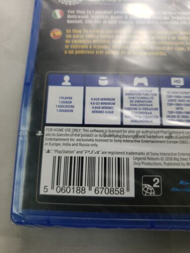 Shaq Fu: A Legend Reborn - Sony Playstation ps4 New Sealed - Picture 3 of 5