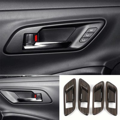 For Toyota Crown 2023-2024 Wood Grain Interior Car Door Handle Bowl Cover Trim
