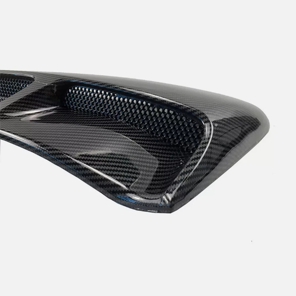 Carbon Look Rear Fender Panel Side Body Flare Scoops For Ford Mustang 2015-23 V3 Foto 4 de 4