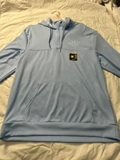 REALTREE HOODED LIGHT BLUE LONGSLEEVE JACKET SZ L       E