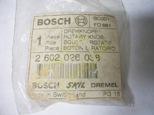Bosch 2602026038 Rotary Knob OEM Genuine - Picture 2 of 3