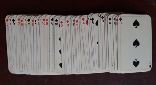 RARE & VERY PRETTY MINI Pack PLAYING CARDS GERMAN Game Cards Circa 1920 - Picture 5 of 5