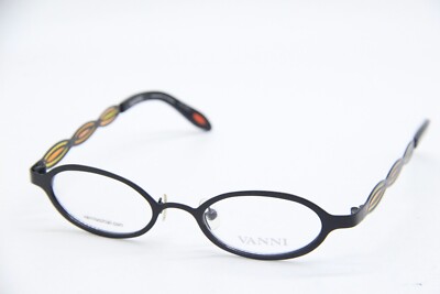 NEW VANNI V9500 C301 BLACK RED AUTHENTIC EYEGLASSES FRAMES 43-18