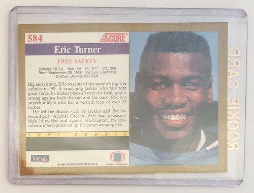 Team NFL Score 1991 Rookie Card #523 - #614 Choose Card NM Condition - Picture 13 of 49
