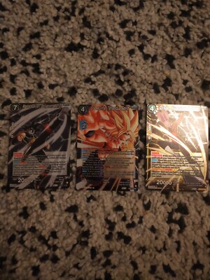 3x Dragon Ball Karten je 20000 Power, 2 Level 4er und eine Level 7