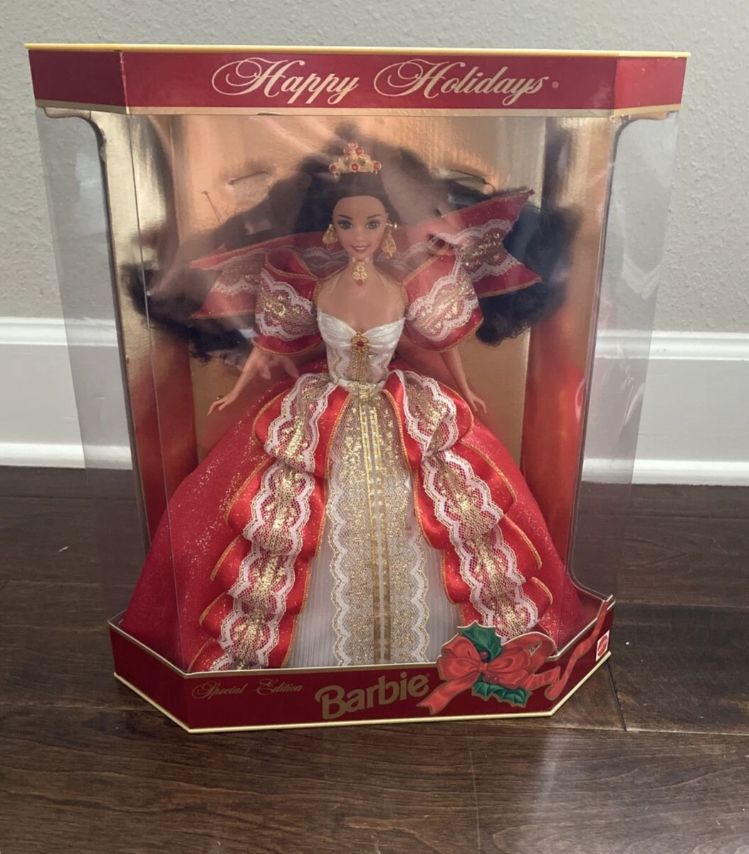 Mattel happy holidays special edition 1997 barbie doll new arrivals