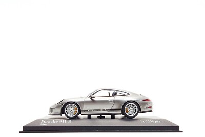 Minichamps 1:43 Porsche 911 R (991) in GT Silver / Red Stripes | eBay