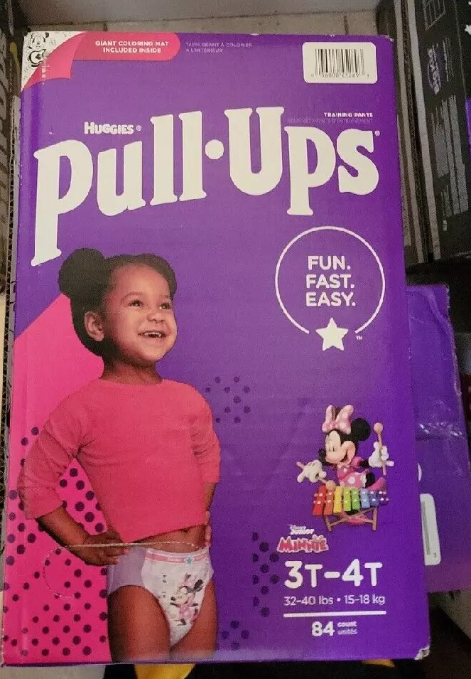 Girl's Pull Ups Huggies Disney Minnie Mouse 3T-4T 84CT NEW SEALED