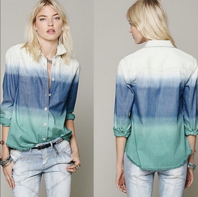free people button up blouse