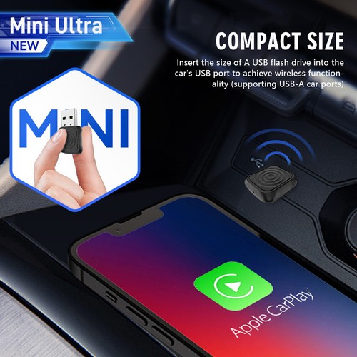 CarlinKit 5.0 MINI Ultra Wireless CarPlay Android Auto Adapter Auto ConnectioneN - Picture 4 of 12