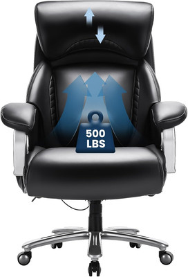 Big and Tall Office Chair 500Lbs-Heavy Duty Ergonomic Computer Chair with Extra 