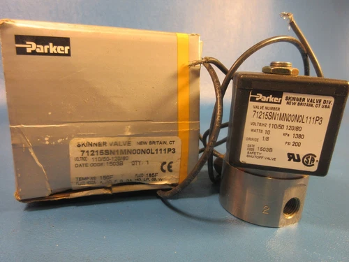 Parker 71215SN1MN00N0L111P3 SOLENOID, SKINNER VALVE 120/60 110/50 10WATT 200PSI 