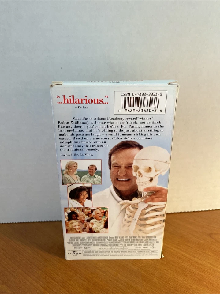 Patch Adams ~ VHS 1999 ~ ROBIN WILLIAMS - Image 3 of 4