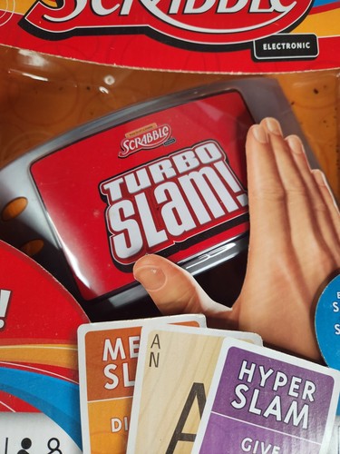 Scrabble Turbo Slam Electronic Hasbro Card Game Family Fun Sound ~NEW in BOX~NIB - Picture 4 of 8