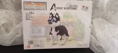 Siberian Husky 3D Model DIY Atomic Building Blocks New in Package