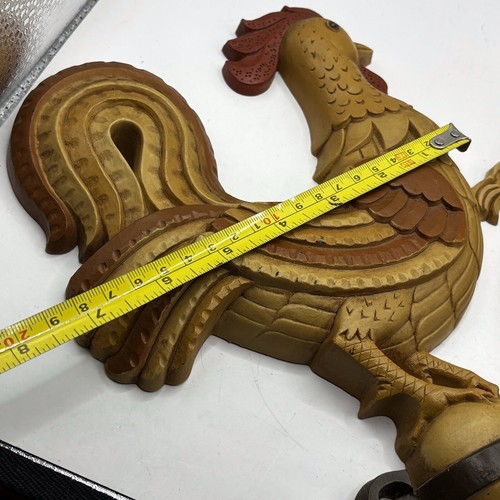 Rooster Corn Wall Decor Burwood Products 2492-1 2500-1 USA Grannycore Cottage - Picture 11 of 12