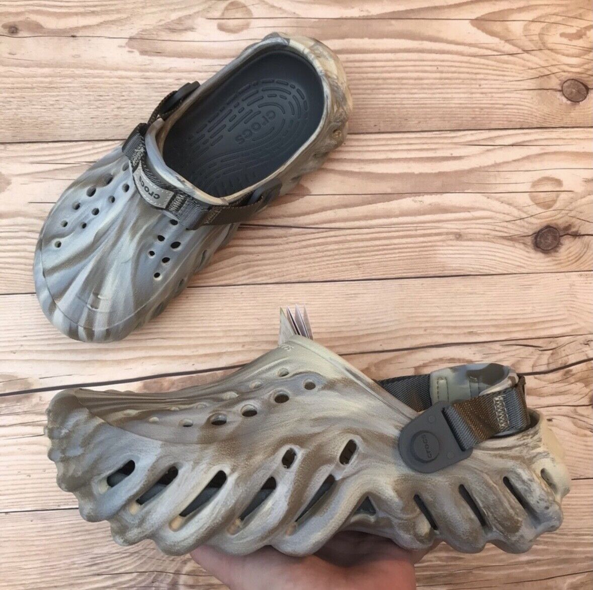 Crocs Echo Marbled Clog Select-a-Size | eBay