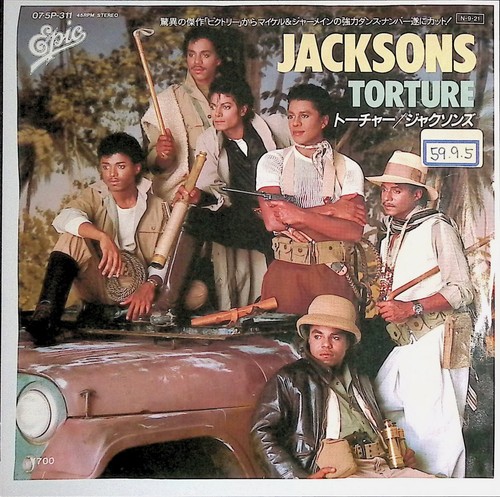 The Jacksons - Torture PROMO Japan 45 Vinyl Epic 07.5P-311 1984 RARE 7" - Picture 2 of 7