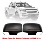 Matte Black Mirror Cap Covers For Holden Colorado RG Isuzu D-Max 2012-2020