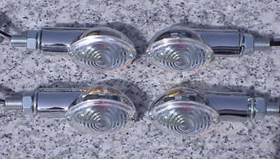 Kawasaki Z KZ 650 750 900 1000 Vulcan 800 1500 1600 CHROME CLEAR TURN SIGNALS