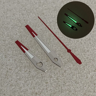Red Watch Pointer Green Luminous Watch Hands For NH35/NH36/4R/7S Movement