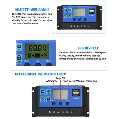 Solar Panel Regulator Charge Controller 12V/24V Auto Focus Tracking MPPT PWM - Picture 19 of 55
