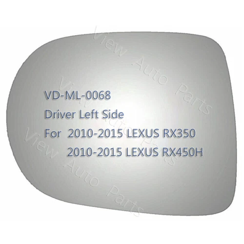 New Mirror Glass For 2010 2011 2013 2014 Lexus RX350 RX450H Driver Left Side LH