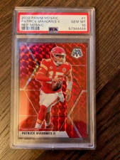 2020 Panini Mosaic - Red Prizm #1 - Patrick Mahomes II - PSA 10 - Color Match!