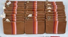 Lot of 100 ~ Ipsy Glam Bag ~ August 2025 ~ Brown w/ Stripes ~ New / Empty ~ 100X