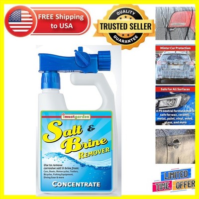 Eco-Friendly Salt & Brine Remover - 32oz Hose-End Sprayer for Vehicles & Boats
