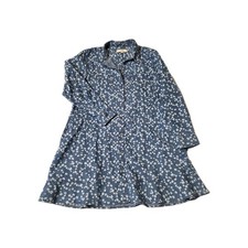 Ann Taylor Loft Chambray Midi Pocket Shirt Dress Size 8 Petite