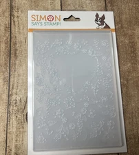 Simon Says Stamp Heavenly Heart Floral Frame Embossing Folder~~~New in Package