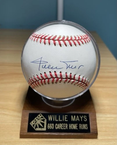 Willie Mays Signed Autographed National League NL Baseball Ball JSA LOA
